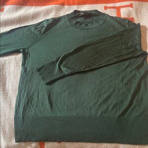 Banana Republic silk cashmere sweater forest M